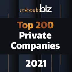 Colorado biz Top 200 Private Companies 2021 award